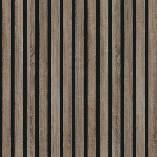 Реечная панель акустическая МДФ STELLA Comfort Standart Дуб Винтаж 600x600x9мм