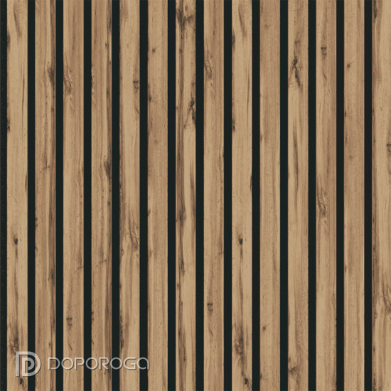 Реечная панель акустическая МДФ STELLA Comfort Light Пекан 2780x600x9мм