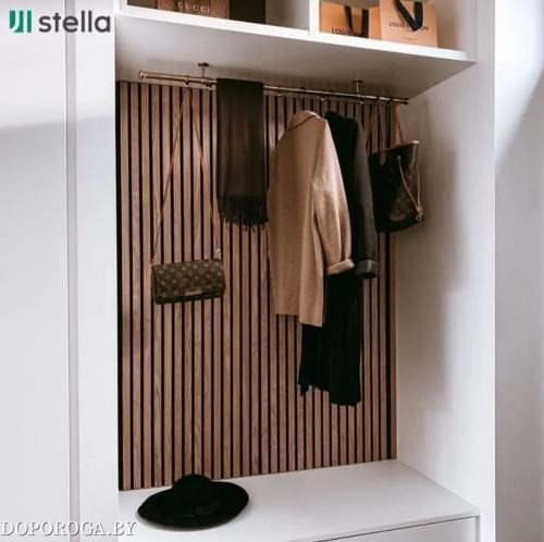 Панель стеновая реечная акустическая МДФ Stella Comfort Standart Дуб Винтаж 2780х600х9мм
