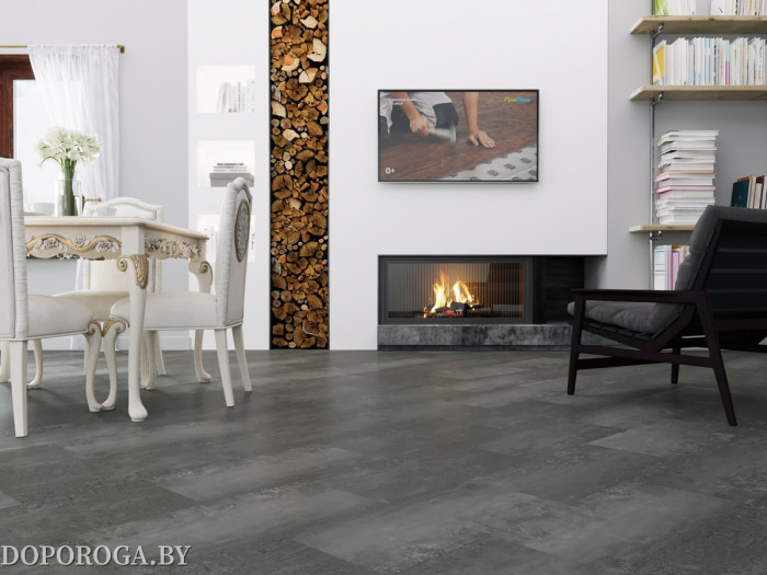 Виниловый пол Fine Floor ALTA STEP ARRIBA 9903 ГРАНИТ ТЕМНЫЙ