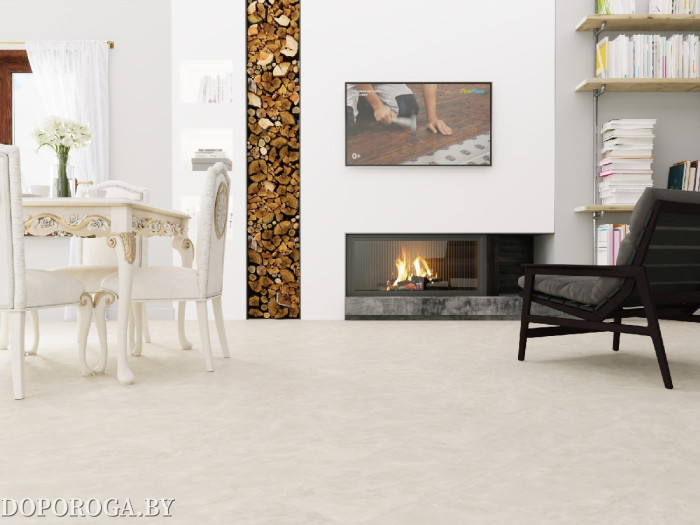 Виниловый пол Fine Floor ALTA STEP ARRIBA 9906 МРАМОР ПЕСЧАНЫЙ