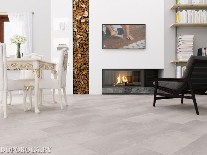 Виниловый пол Fine Floor ALTA STEP ARRIBA 9907 ГРАНИТ ДЫМЧАТЫЙ