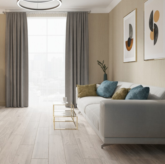 Ламинат EGGER Comfort Classic 33кл 8мм 4-v EC2040 Дуб Кортон белый