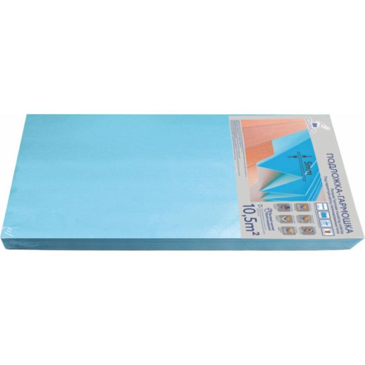 Подложка-гармошка SOLID 5мм Синяя (10,5м²)