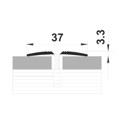 Порог алюминиевый А5 КД 180