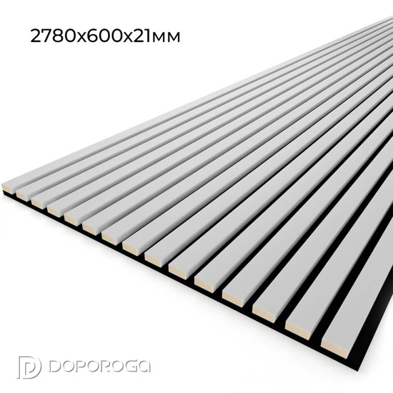 Панель стеновая акустическая Stella Trend Standart Белый 2780x600x21мм