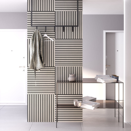 Реечная панель акустическая МДФ STELLA Comfort Standart Лиственница Лагерта 600х600х9мм