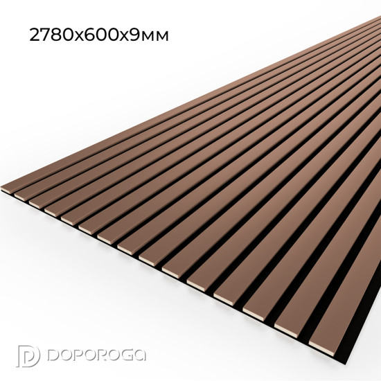 Панель стеновая акустическая Stella Comfort De Luxe Terracota 2780х600х9мм